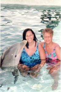 Dolphin, Cookie, and Mom-Back of Program